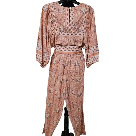Cleobella Magdalena Bohemian Jumpsuit--Size Large - Picture 6 of 13